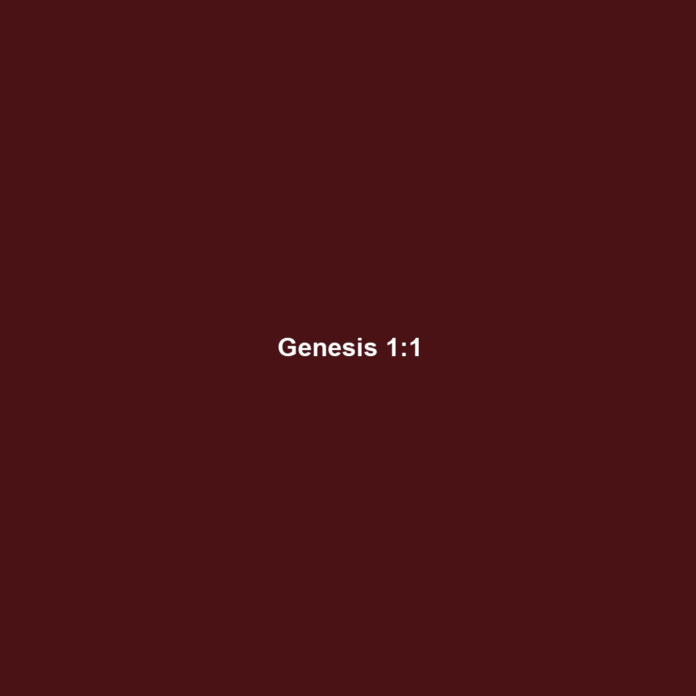 Genesis 1:1