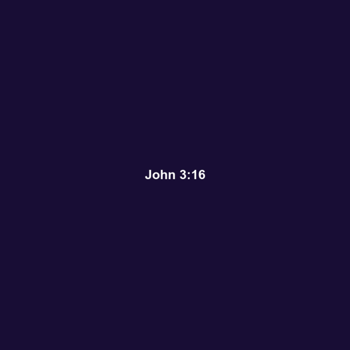 John 3:16