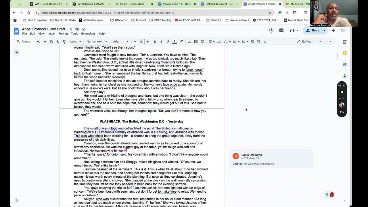 Angel Protocol 1: Chapter 1 Rough Draft Reading and Commentary