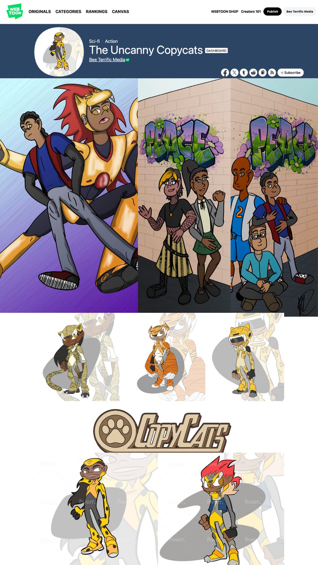 Added Page 4 to Copycats 1 on Webtoons